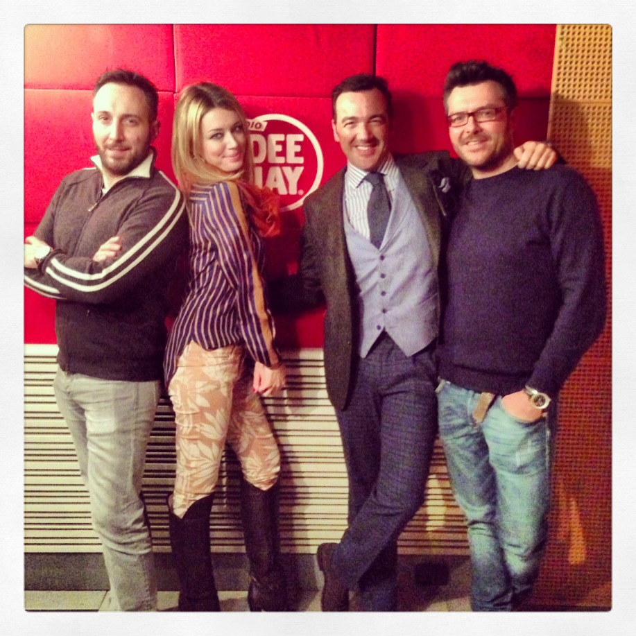 me @radiodeejay with my boyfriend alessandro martorana