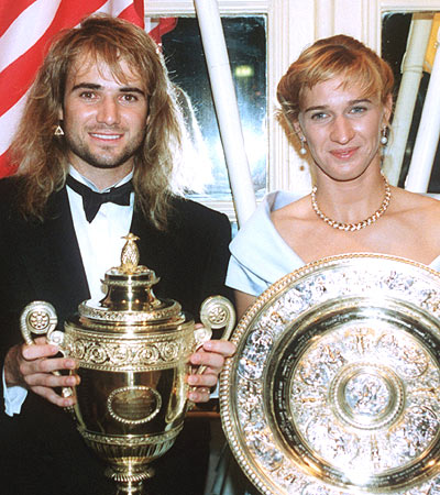 ANDRE'AGASSI AND STEFFI GRAFF