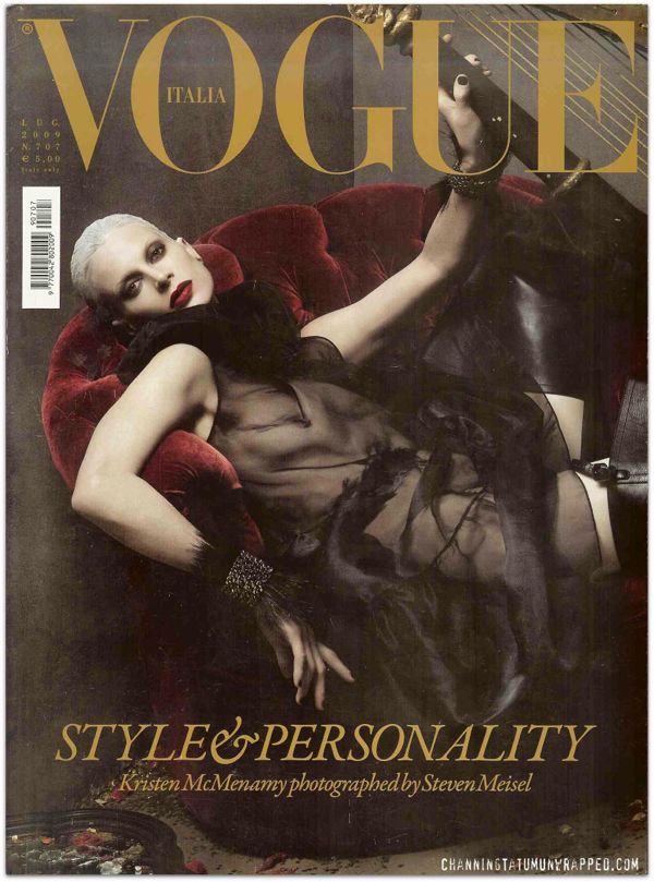 Channing Tatum Featured in July 2009 Vogue Italia Cover low