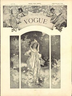 Copertina di Vogue US del 5 luglio 1900 - illustrazione di Beatrice Stevens, Vogue © Condé Nast 